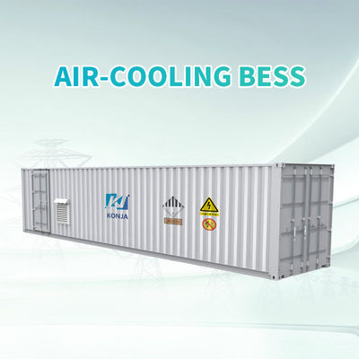 Système de refroidissement par air KonJa ESS 40FT 2.58MWh 768Vdc batterie à cycle profond Système de stockage d'énergie 400Vac batterie de conteneur