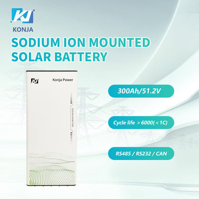 Un bon prix. Batterie à ions de sodium rechargeable à domicile KonJa 51.2V 37Ah 5.7kWh Batterie solaire murale avec 5 ans de garantie en ligne