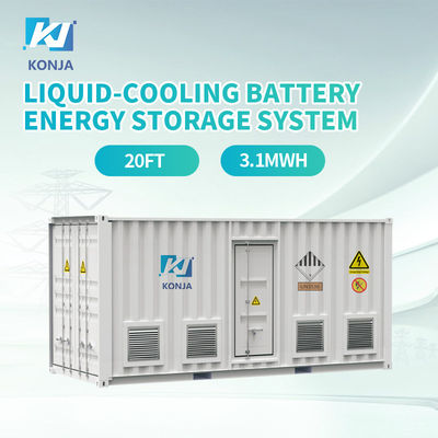 Un bon prix. KonJa 20HC 3.1MWh Système de stockage d'énergie de conteneur 1000V - 1500V Boîte de stockage d'énergie avec batterie Lifepo4 de 3.2V 280ah en ligne