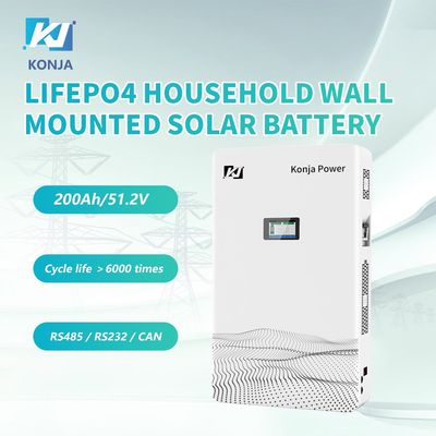 Un bon prix. KonJa 51.2V 200Ah 10,24kWh Batterie de stockage murale pour ménage avec garantie de 5 ans en ligne