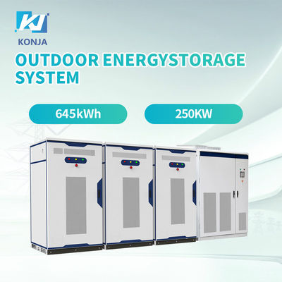 Un bon prix. KonJa Grade A Armoire de stockage d'énergie à cycle profond 645kWh 250kw Armoire à batterie pour système solaire en ligne