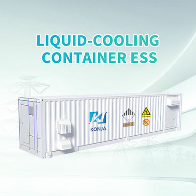Système de stockage d'énergie à conteneur 40HC à refroidissement par liquide KonJa 7.53Mwh 1000V stockage par batterie en conteneur